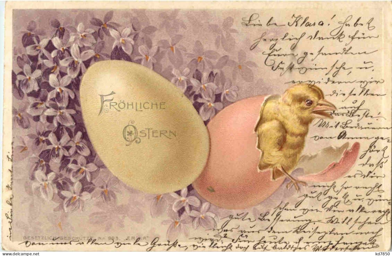 Ostern - Ei Prägekarte - Pasqua