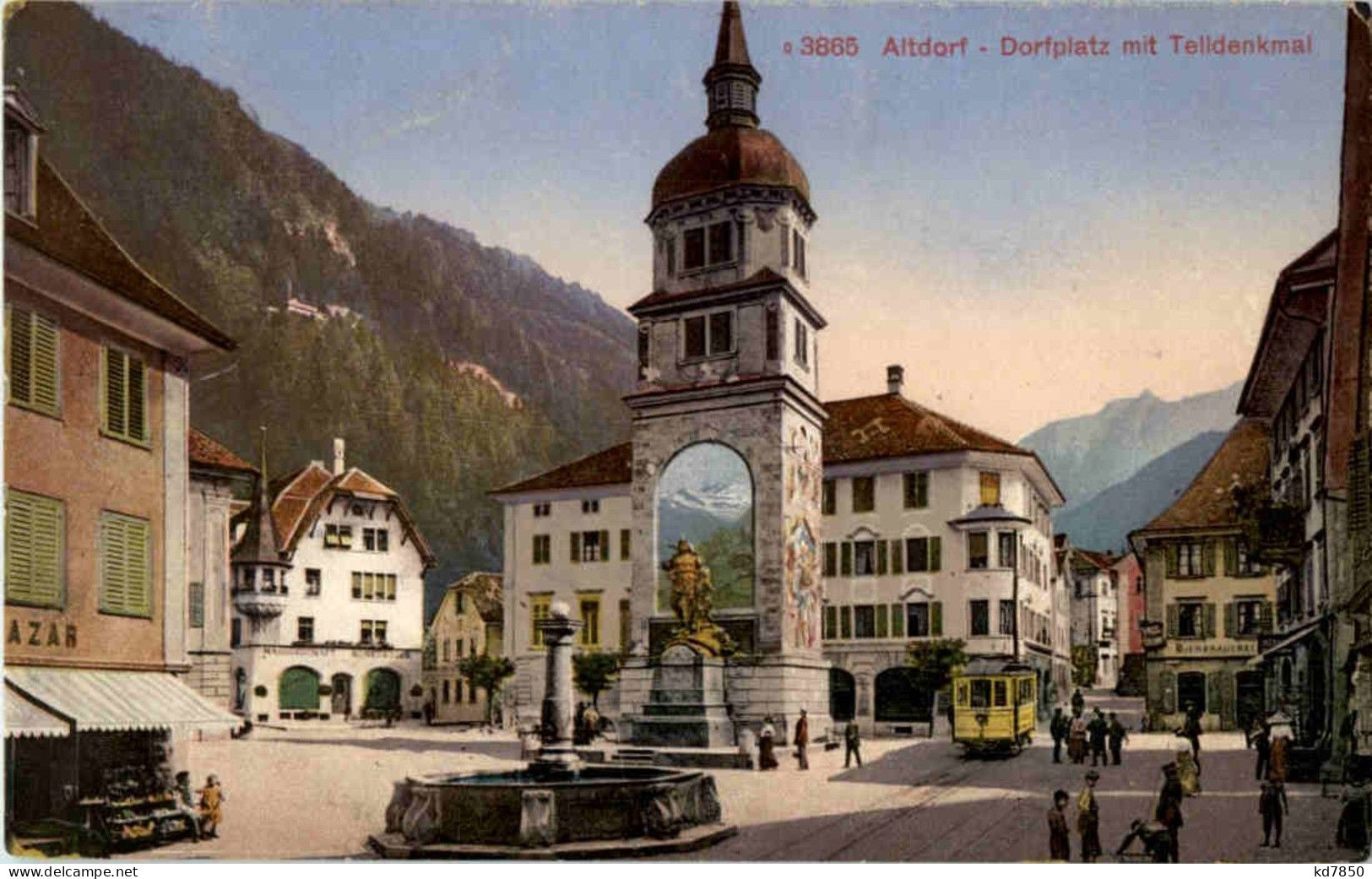 Altdorf - Dorfplatz Mit Tram - Altdorf