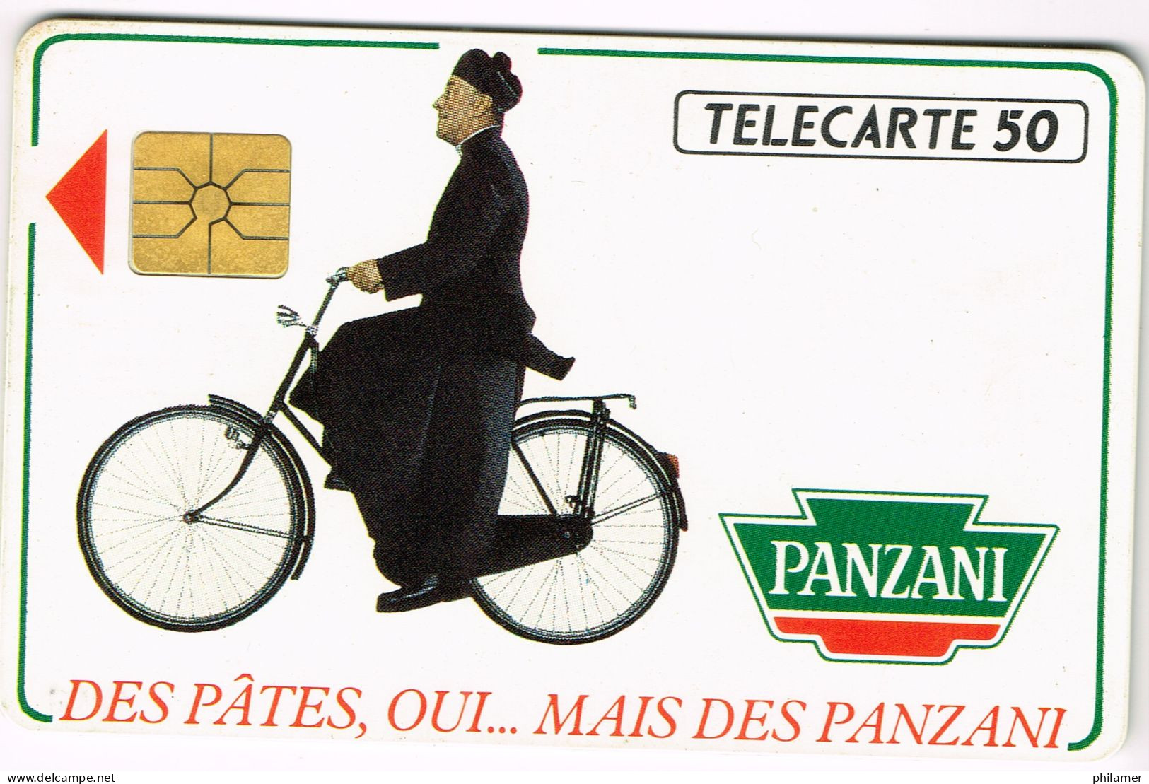 France French Telecarte Phonecard Prive EN18 Pate Panzani Don Camillo Velo Bicycle UT BE - Ad Uso Interno