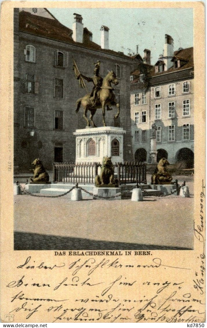 Bern - Denkmal Rud. V. Erlach - Bern