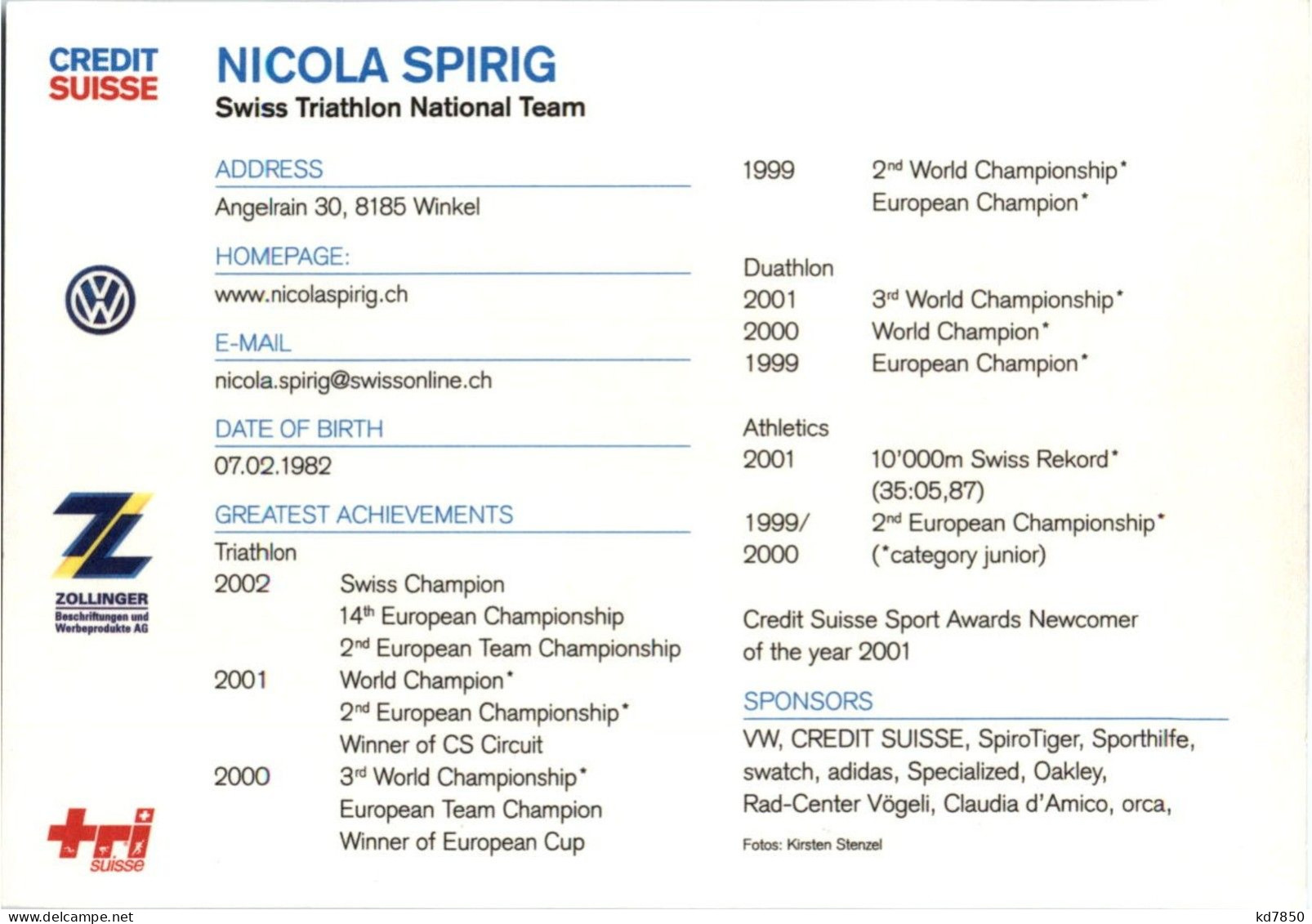 Nicola Spirig - Sonstige & Ohne Zuordnung