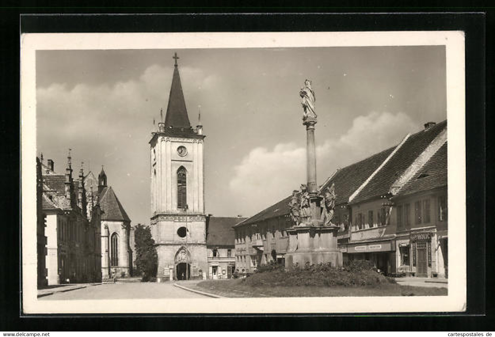 AK Blatna, Kirche Und Mariensäule  - Tschechische Republik