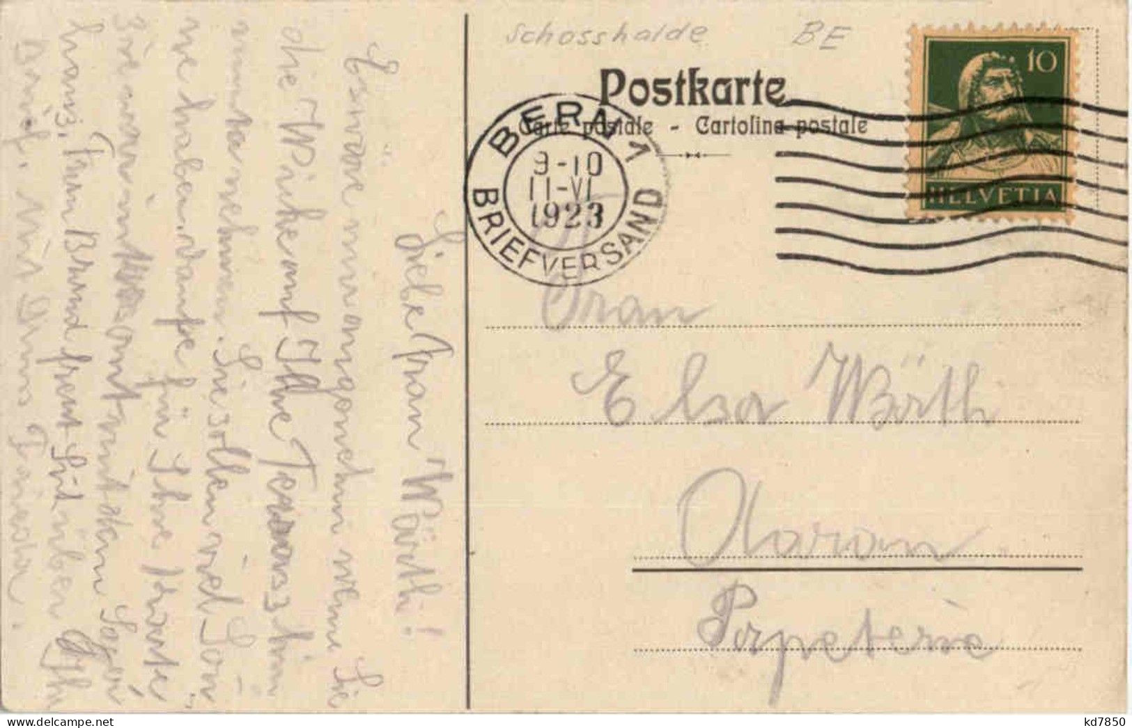 Bern - Einweihung Des Mädchen Sek. Schulhauses 1922 Schosshalde - Bern