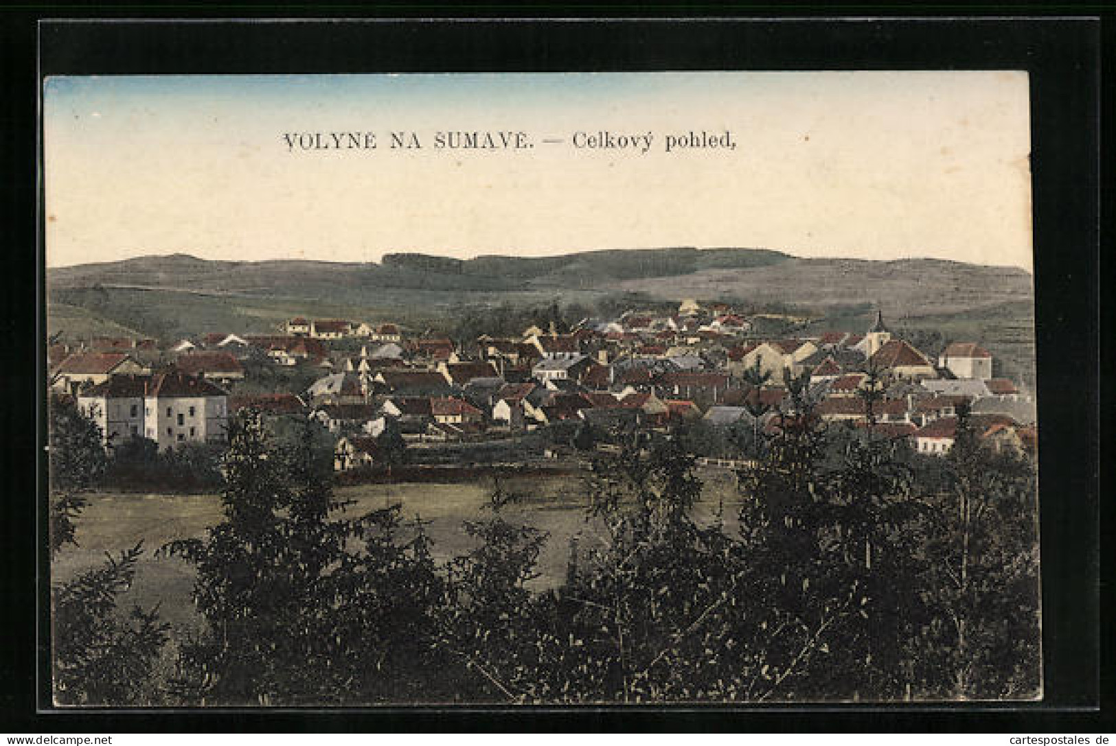 AK Volyne Na Sumave, Panoramaansicht Der Gesamten Stadt  - Tschechische Republik