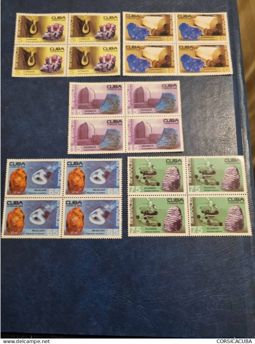 CUBA  NEUF  2004    MINERALES    //  PARFAIT  ETAT  //  1er  CHOIX  // - Unused Stamps