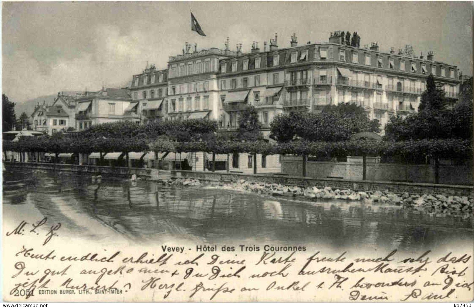 Vevey - Hotel Des Trois Couronnes - Vevey