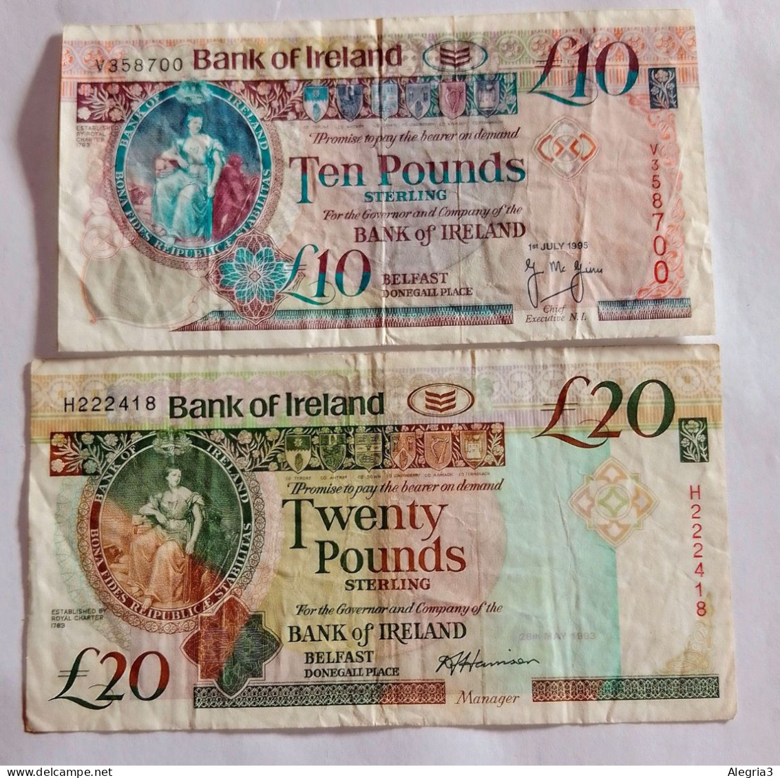 Billetes De Irlanda - Ireland