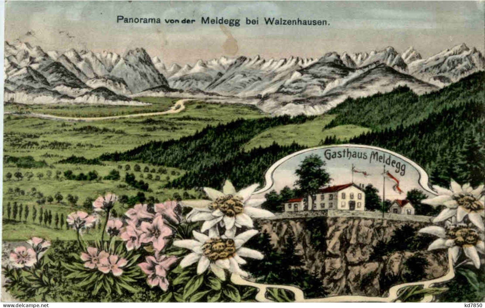 Panorama Von Der Meldegg Bei Walzenhausen - Walzenhausen