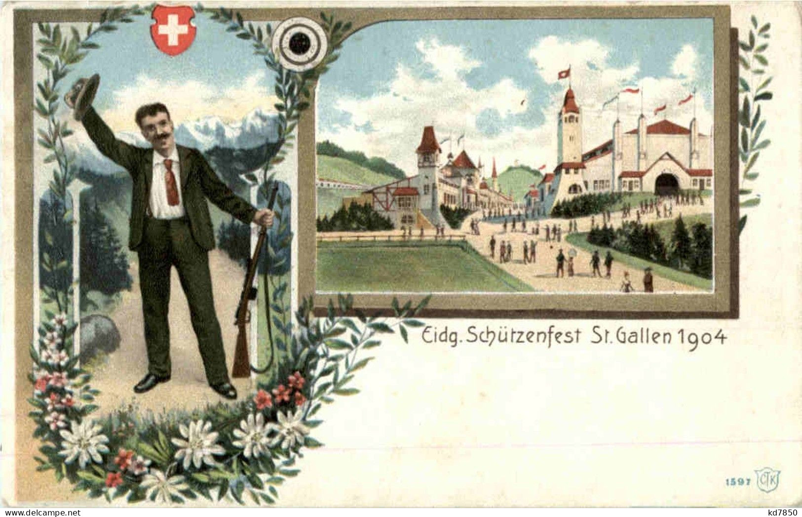 St. Gallen - Eidgen. Schützenfest 1904 - Saint-Gall