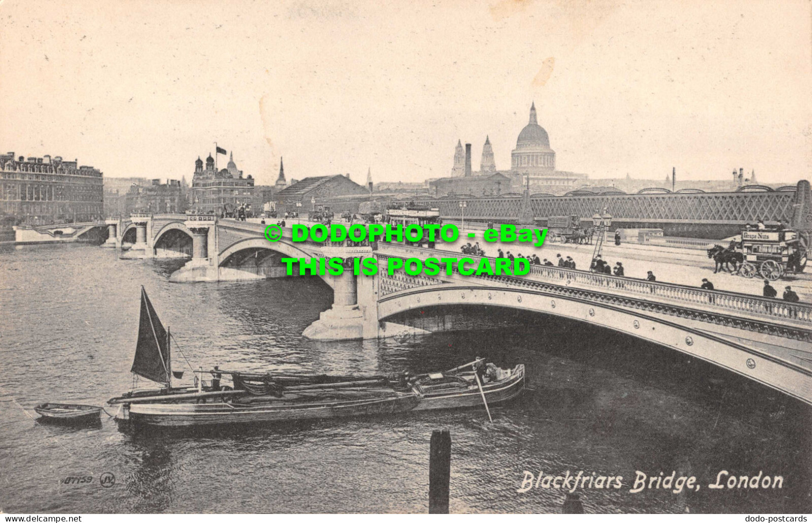 R553605 London. Blackfriars Bridge. Valentines Series - Other & Unclassified