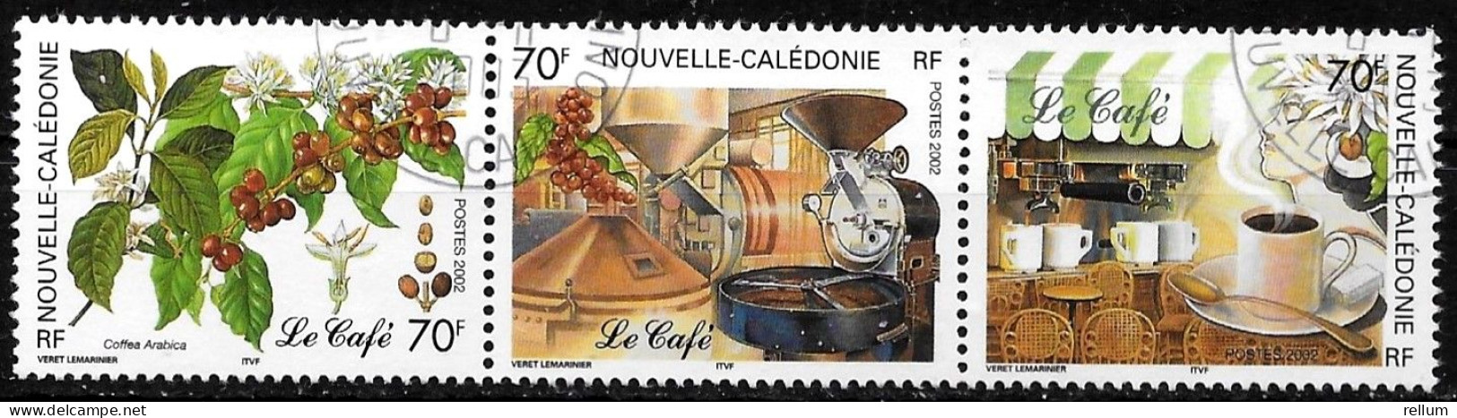 Nouvelle Calédonie 2002 - Yvert Et Tellier Nr. 869/871 La Bande - Michel Nr. 1271/1273 Str. Obl. - Usati