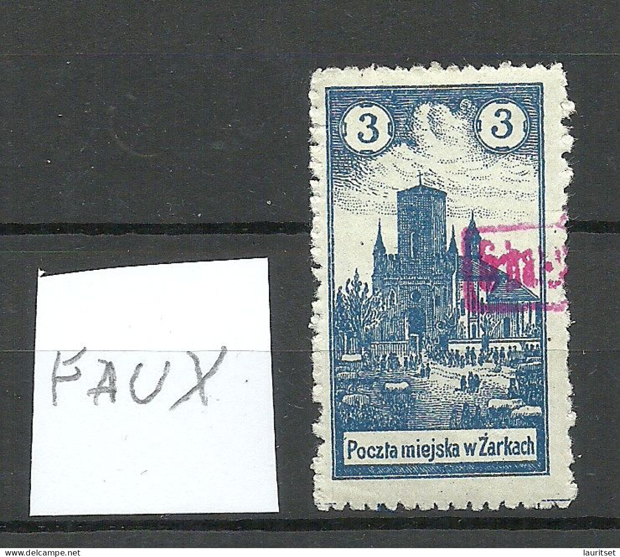 FAUX Poland Polska Polen 1918 Local Post ZARKI Michel 4 * FAKE Fälschung - Unused Stamps