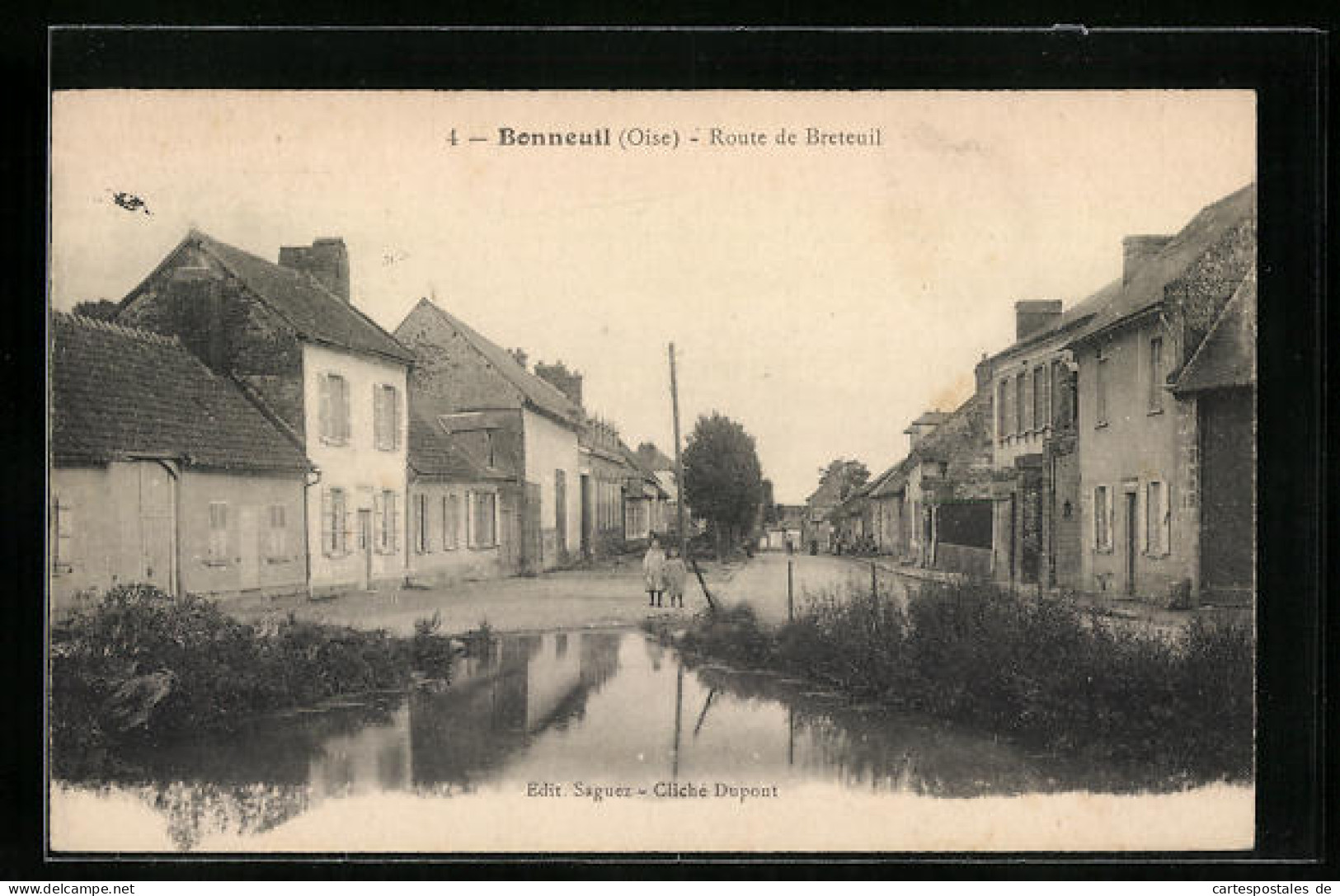 CPA Bonneuil, Route De Breteuil  - Breteuil