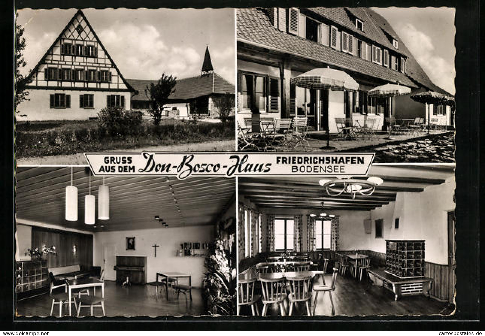 AK Friedrichshafen /Bodensee, Gasthaus Don-Bosco-Huas, Innenansichten  - Friedrichshafen