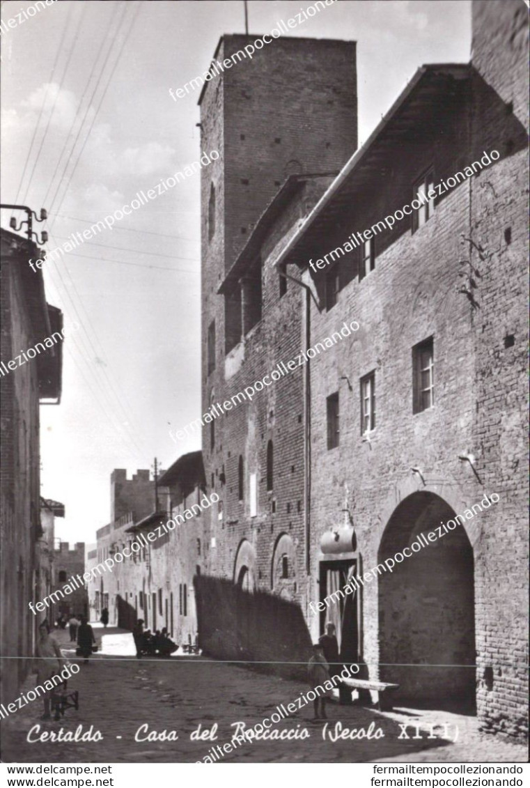Al795 Cartolina Certaldo Casa Del Boccaccio Provincia Di Firenze Toscana - Firenze