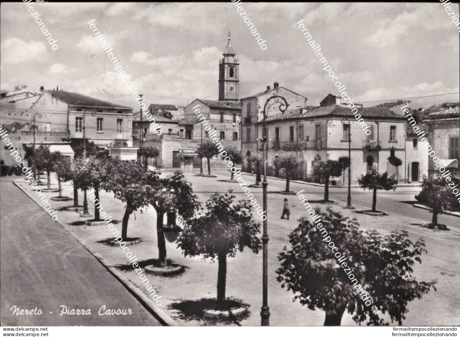 Cd597 Cartolina Nereto Piazza Cavour Provincia Di Teramo Abruzzo - Teramo