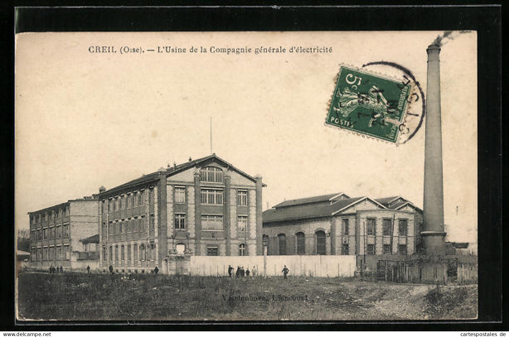 CPA Creil, L`Usine De La Compagnie Générale D`électricité  - Creil