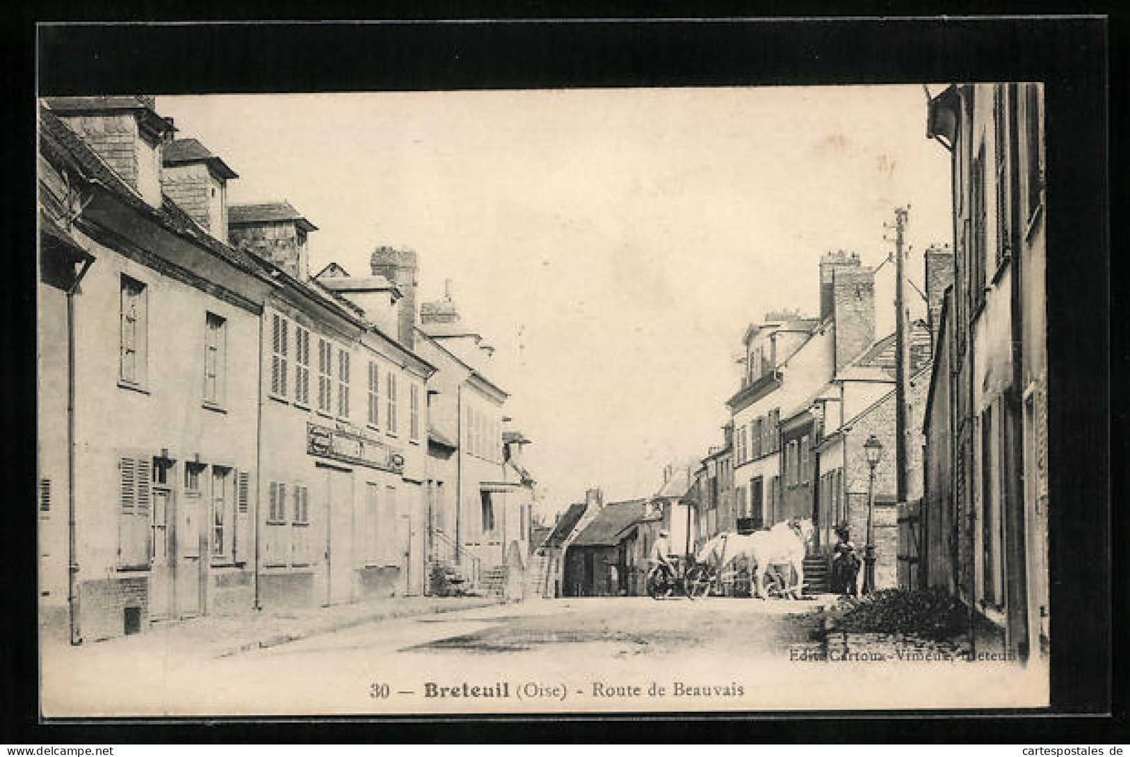 CPA Breteuil, Route De Beauvais  - Breteuil