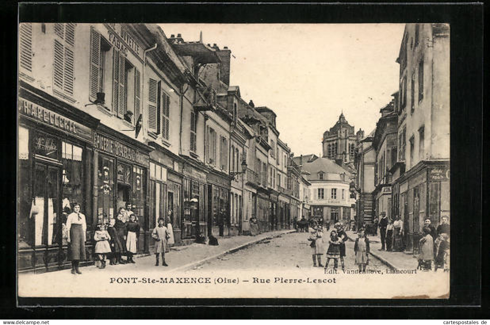 CPA Pont-Ste-Maxence, Rue Pierre-Lescot, Vue De La Rue  - Pont Sainte Maxence