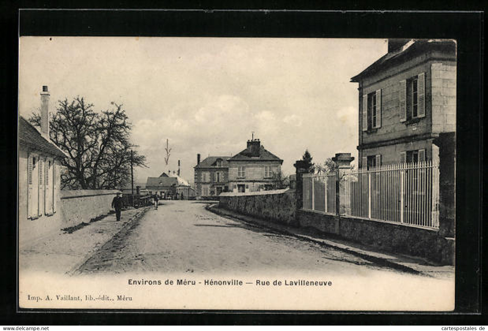 CPA Hénonville, Rue De Lavilleneuve, Vue De La Rue  - Other & Unclassified