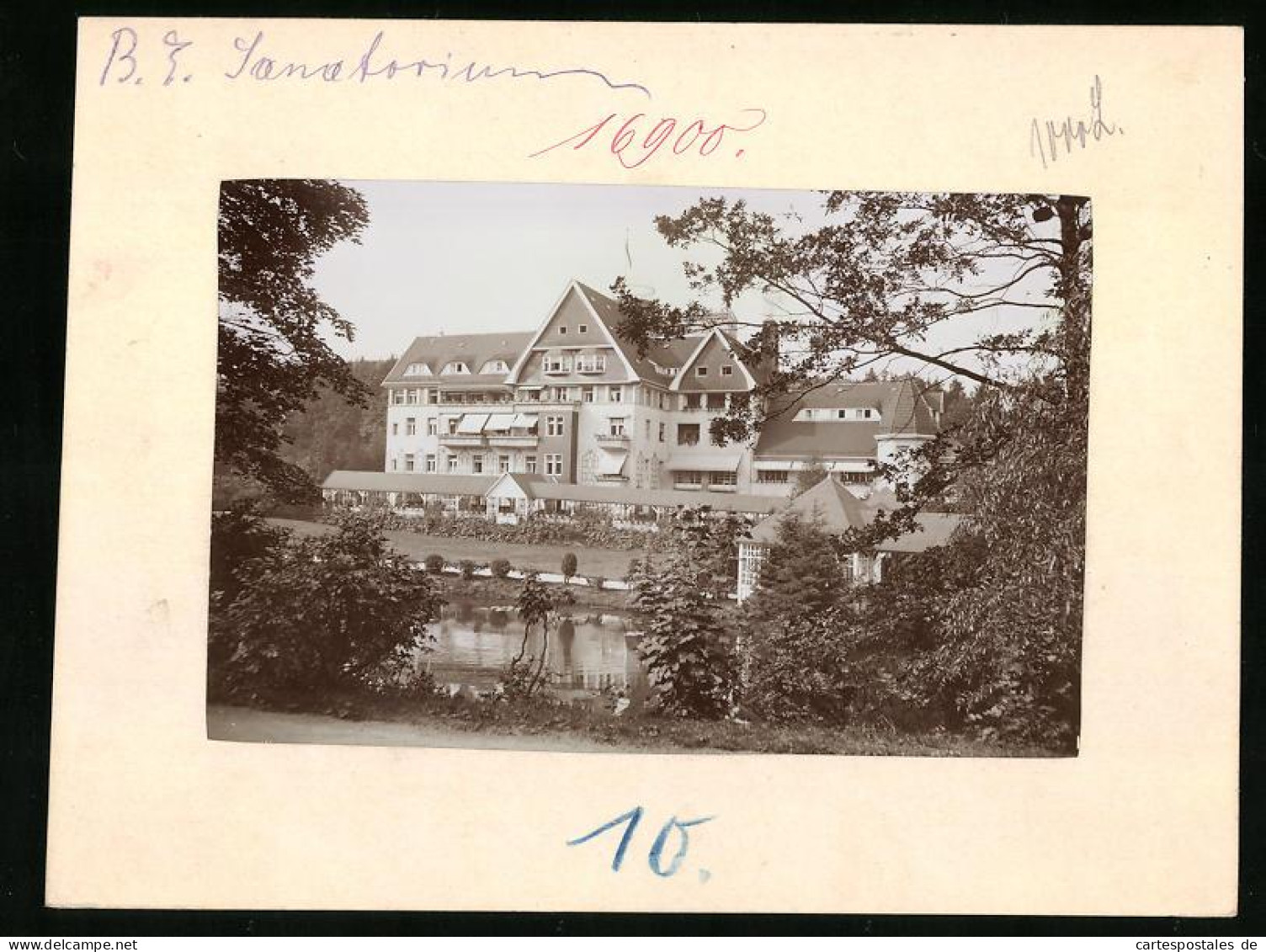 Fotografie Brück & Sohn Meissen, Ansicht Bad Elster, Partie Am Sanatorium  - Places