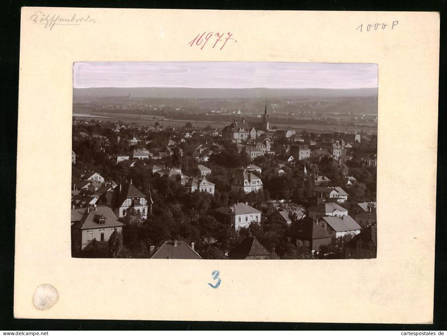 Fotografie Brück & Sohn Meissen, Ansicht Kötzschenbroda, Blick über Das Villenviertel Zur Kirche  - Places