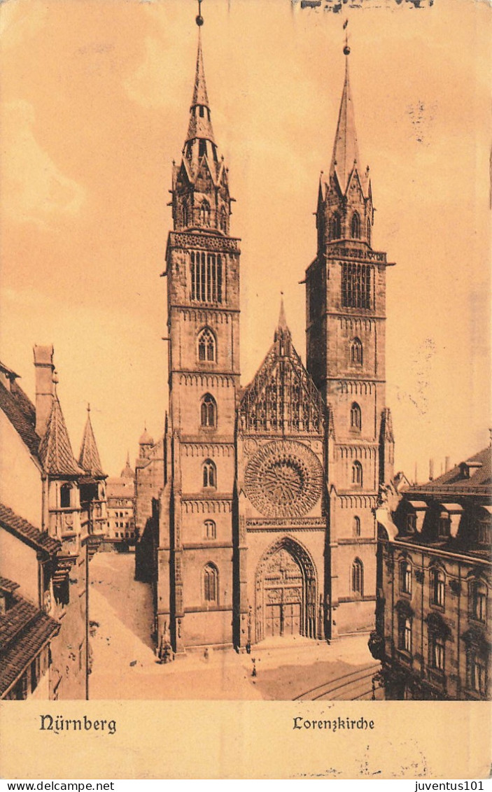 CPA Nürnberg-Lorenzkirche-Timbre   L2877 - Nürnberg