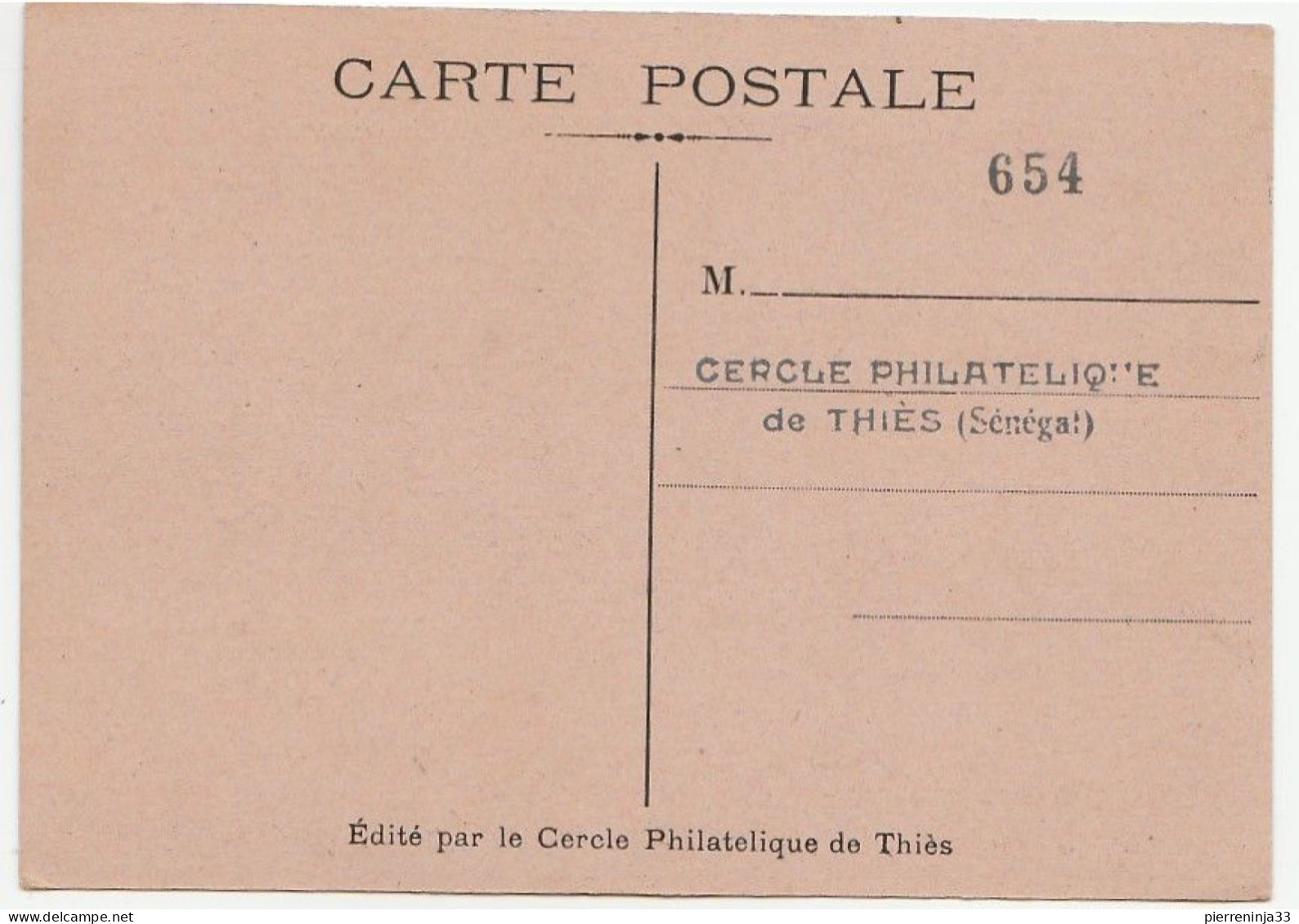 Carte Journée Du Timbre, Thiés / Sénégal, 1949 - Briefe U. Dokumente