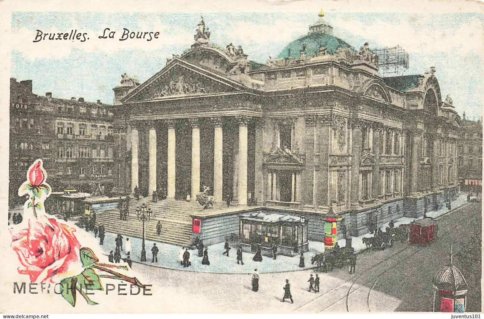 CPA Bruxelles-La Bourse-Merchie Pède   L2877 - Monuments, édifices