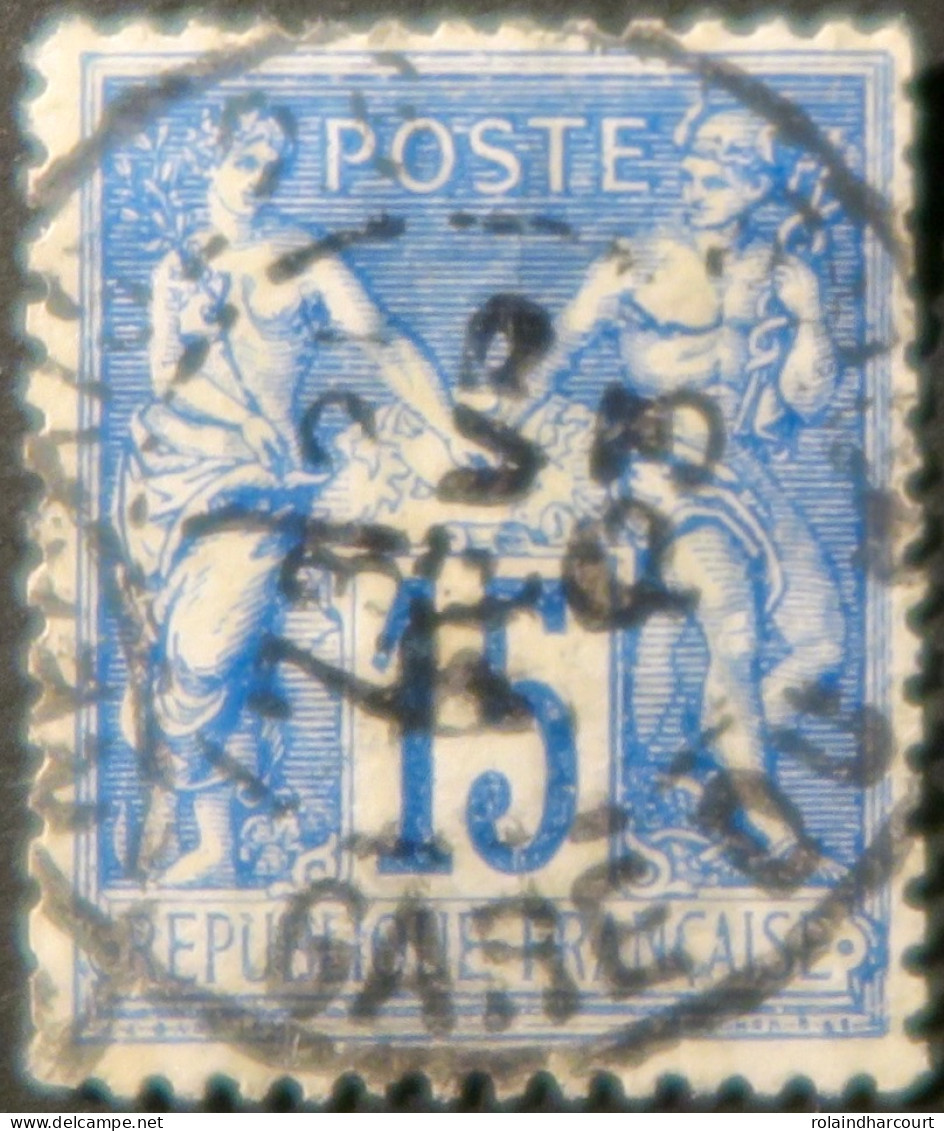 R1311/3041 - FRANCE - SAGE TYPE II N°90 Avec CàD De PARIS GARE DU NORD 21 FEVRIER 1883 - 1876-1898 Sage (Type II)