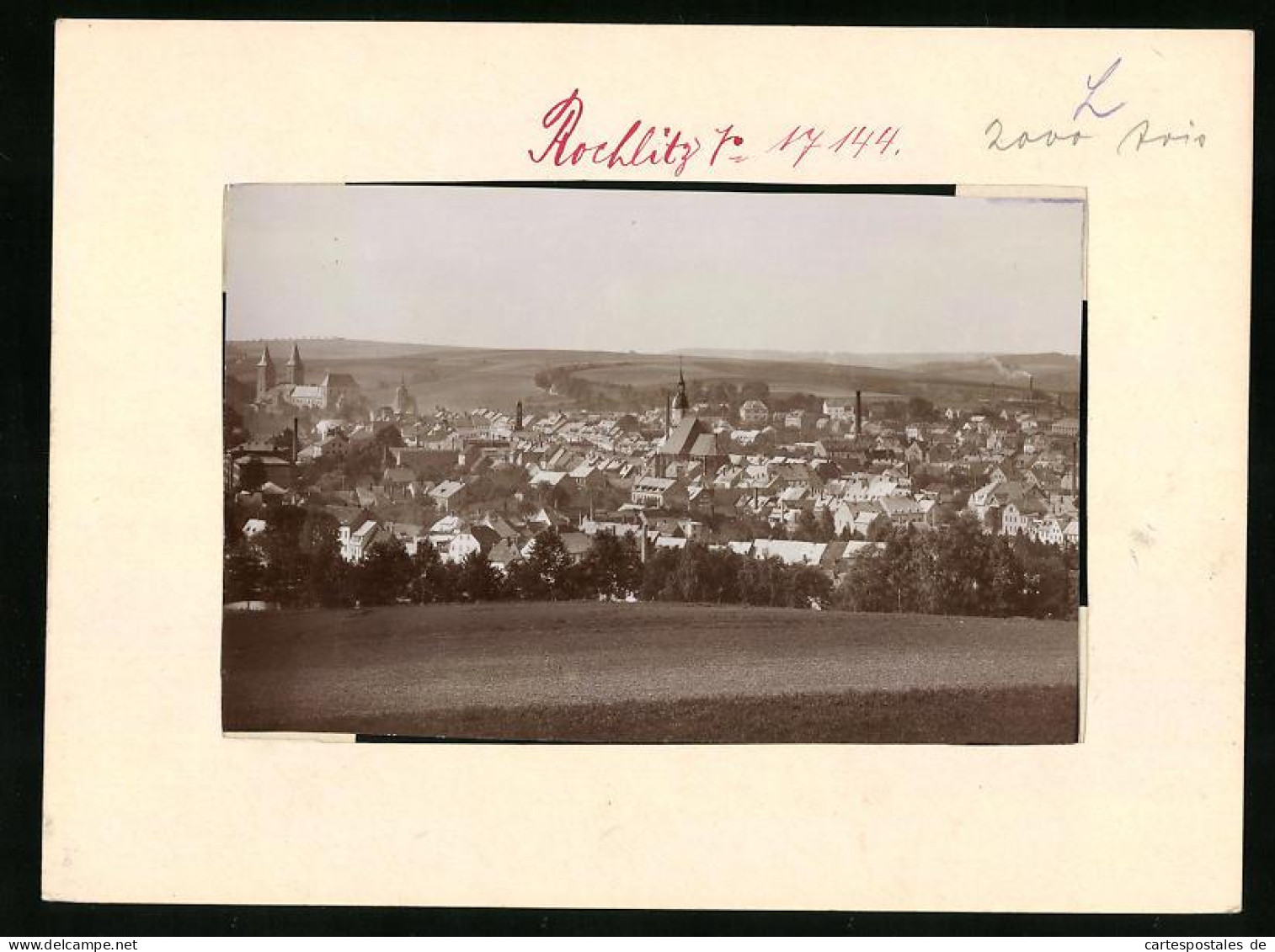 Fotografie Brück & Sohn Meissen, Ansicht Rochlitz, Panorama Vom Galgenberg Gesehen  - Places