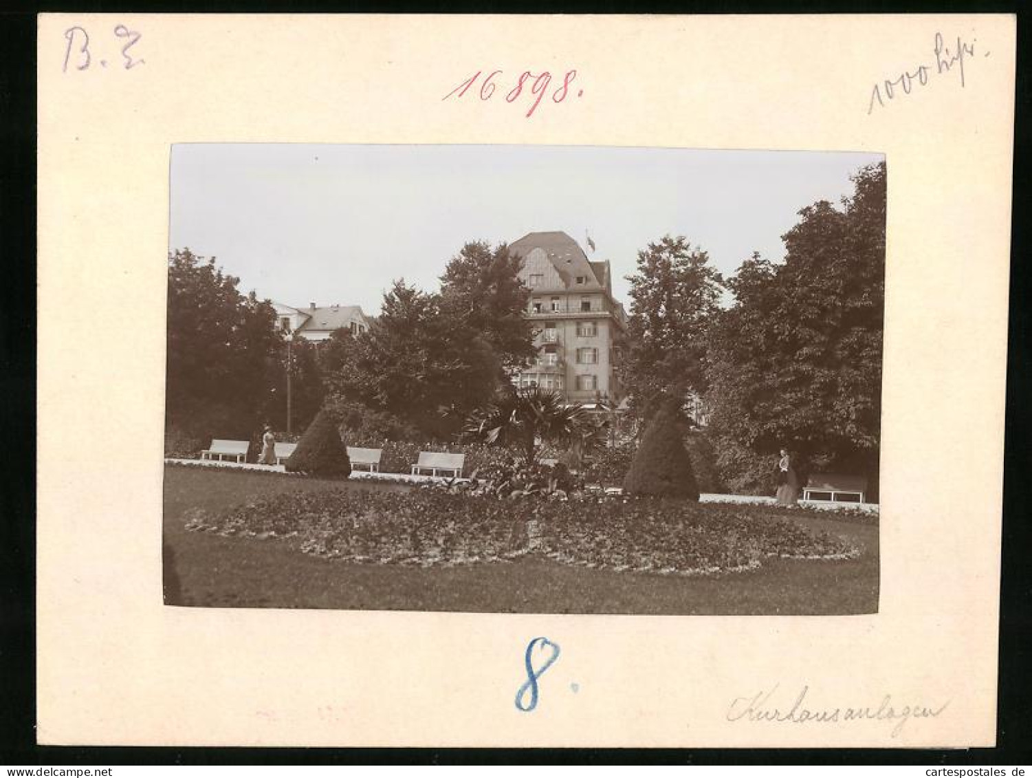 Fotografie Brück & Sohn Meissen, Ansicht Bad Elster, Kurhaus Mit Parkanlage  - Orte