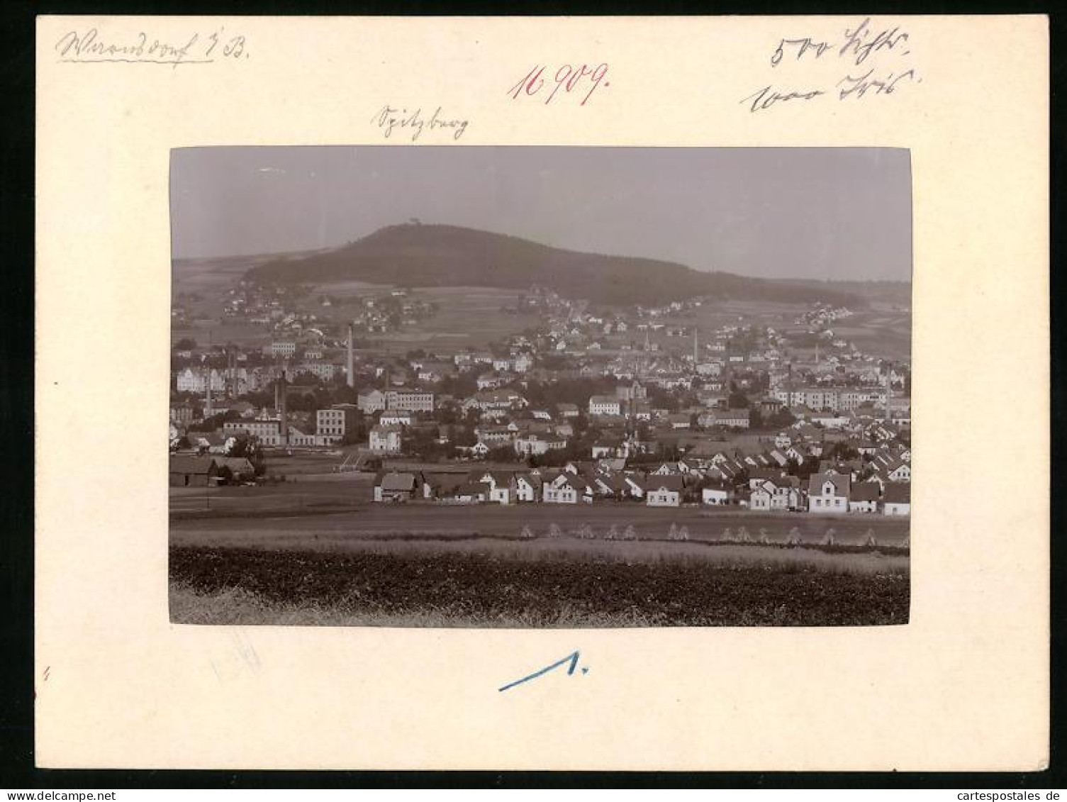 Fotografie Brück & Sohn Meissen, Ansicht Warnsdorf / Böhmen, Panorama Der Stadt  - Places