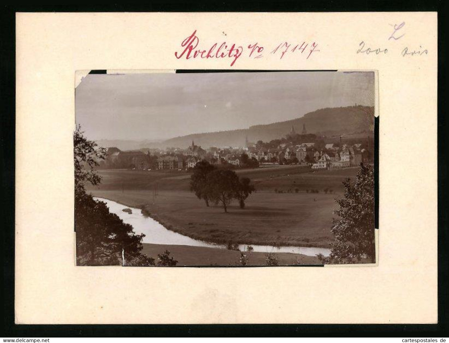 Fotografie Brück & Sohn Meissen, Ansicht Rochlitz, Blick Vom Schellenberg  - Places