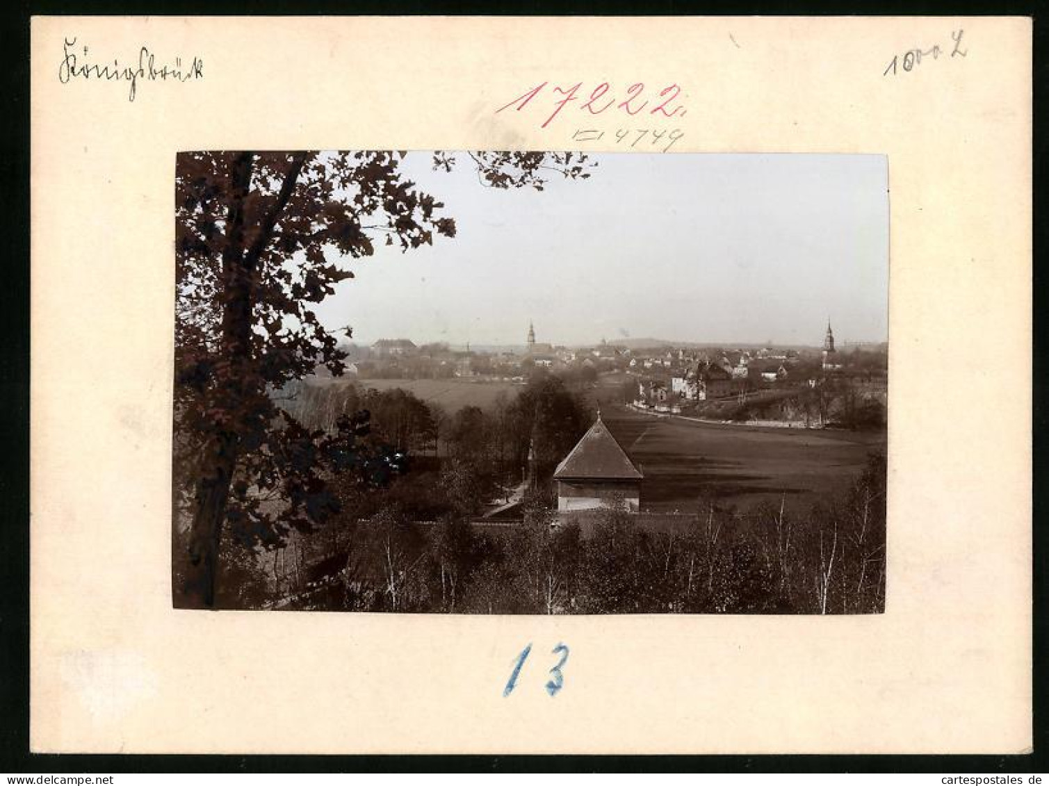 Fotografie Brück & Sohn Meissen, Ansicht Königsbrück, Panorama Der Ortschaft  - Lieux
