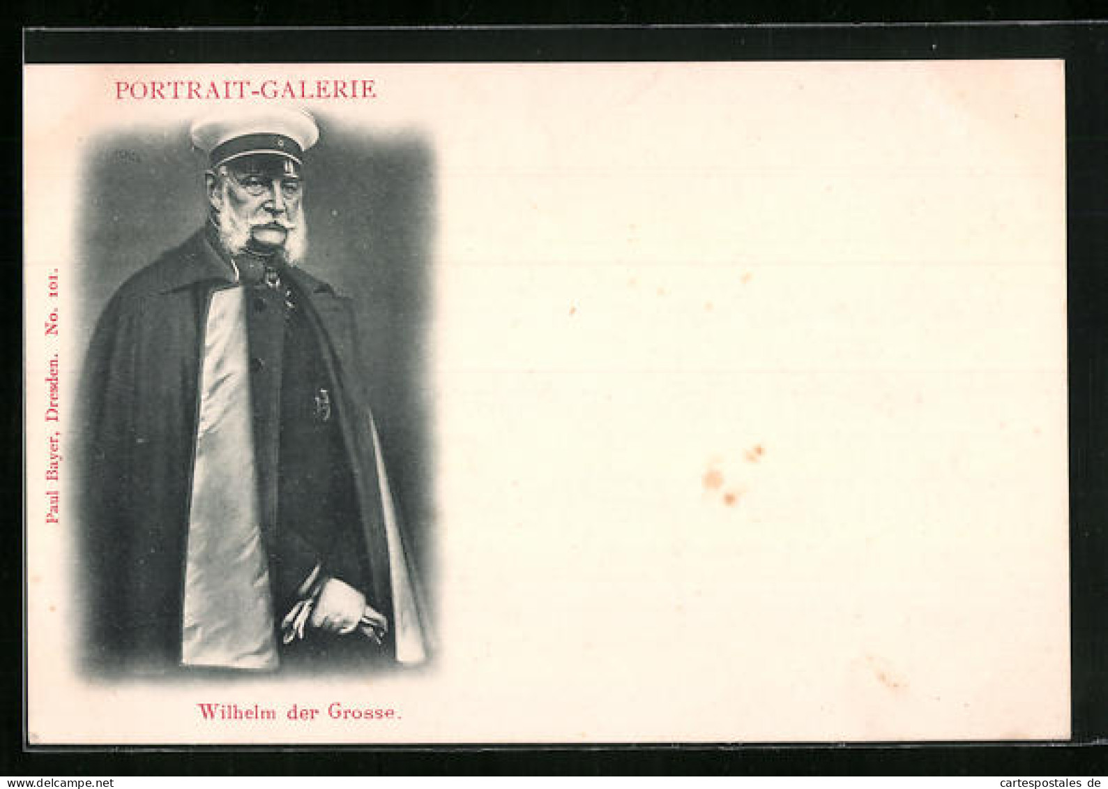 AK Portrait Von Kaiser Wilhelm I.  - Familles Royales