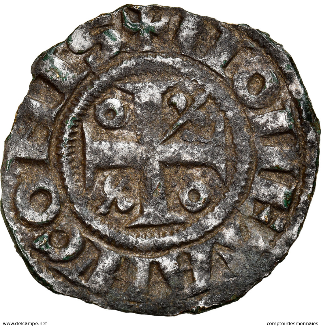 Monnaie, France, Bourgogne, Hugues IV, Denier, 1218-1272, Châlon, TTB, Argent - Autres & Non Classés