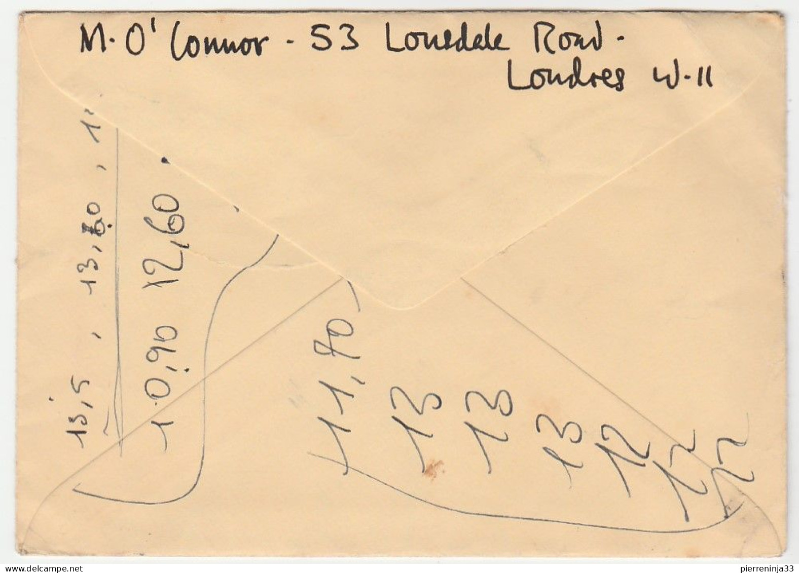 Lettre Entier Postal Avec Complément D'affranchissement Et Taxée, Grande Bretagne Pour France, 1967 - Luftpost & Aerogramme