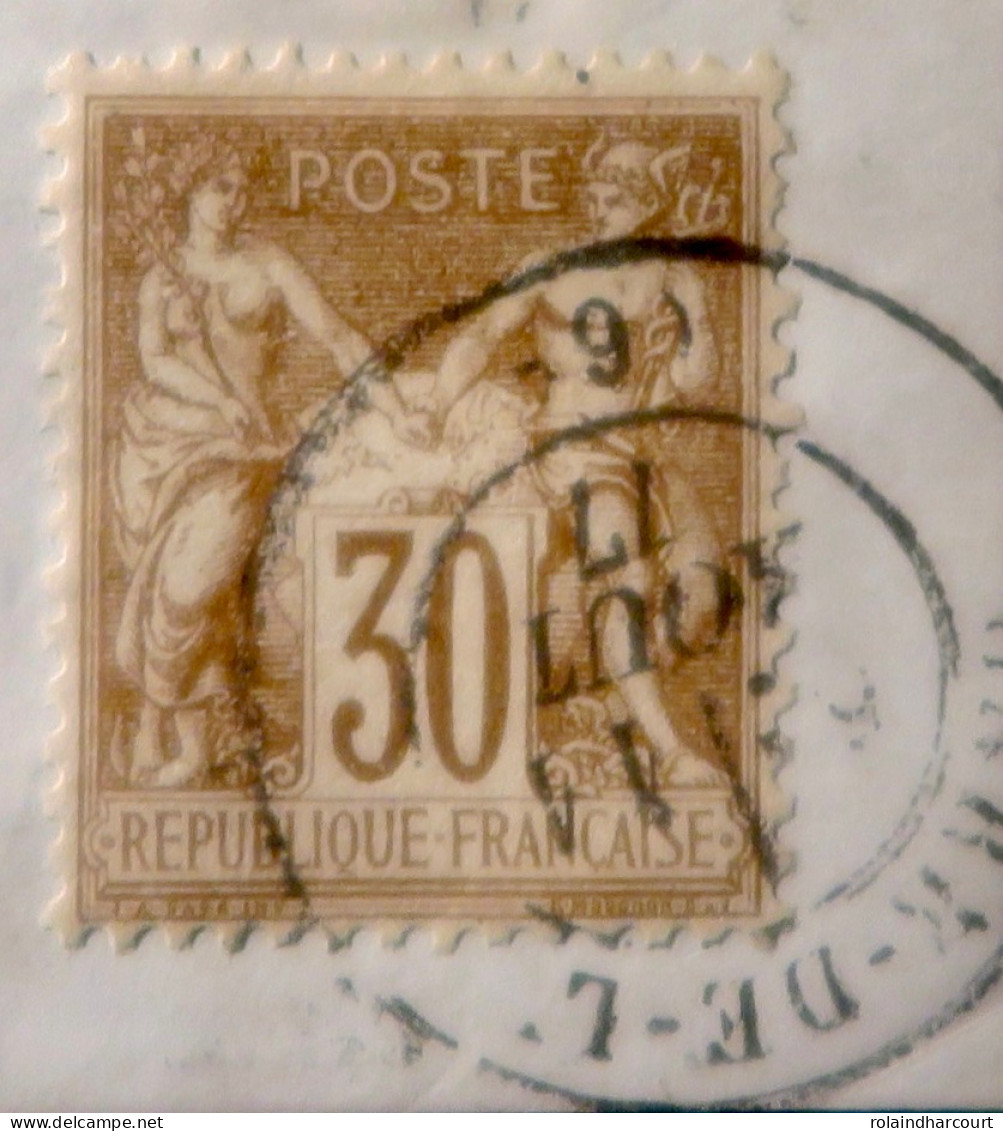 R1311/3044 - FRANCE - SAGE TYPE I N°69 (sur Fragment) - CàD GARE  11 AOÛT 1877 - 1876-1878 Sage (Typ I)