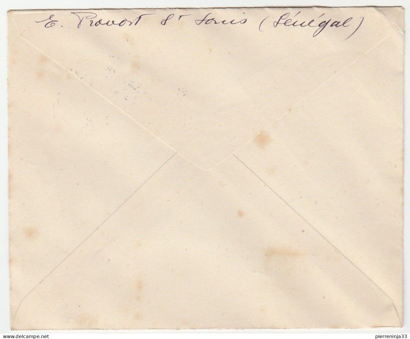 Lettre 1ère Visite D'un Président De La République En Afrique Noire, St Louis Du Sénégal, 1947 - Brieven En Documenten