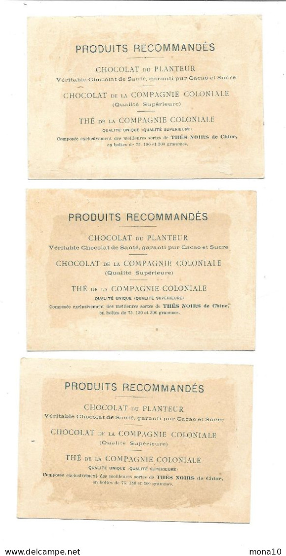 Chocolat Du Planteur - 3 Chromos- Blessés, Avant Garde, Abri Marqueurs Champ De Tir - Andere & Zonder Classificatie