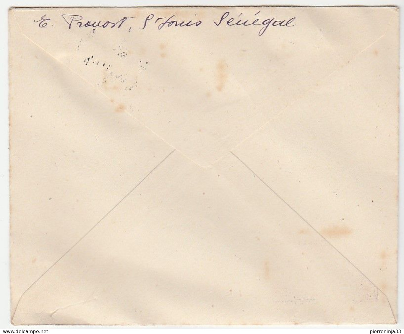 Lettre 1ère Visite D'un Président De La République En Afrique Noire, St Louis Du Sénégal, 1947 (autre Affranchissement) - Brieven En Documenten