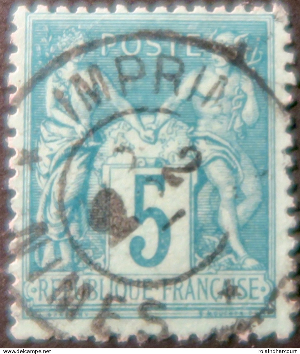 R1311/3049 - FRANCE - SAGE TYPE II N°75 - CàD Des Imprimés NÎMES 2 OCTOBRE 1891 - 1876-1898 Sage (Type II)