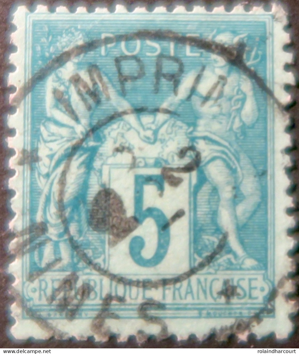 R1311/3049 - FRANCE - SAGE TYPE II N°75 - CàD Des Imprimés NÎMES 2 OCTOBRE 1891 - 1876-1898 Sage (Tipo II)