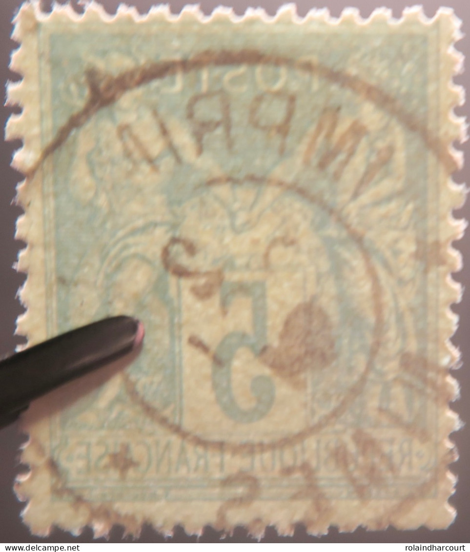 R1311/3049 - FRANCE - SAGE TYPE II N°75 - CàD Des Imprimés NÎMES 2 OCTOBRE 1891 - 1876-1898 Sage (Type II)