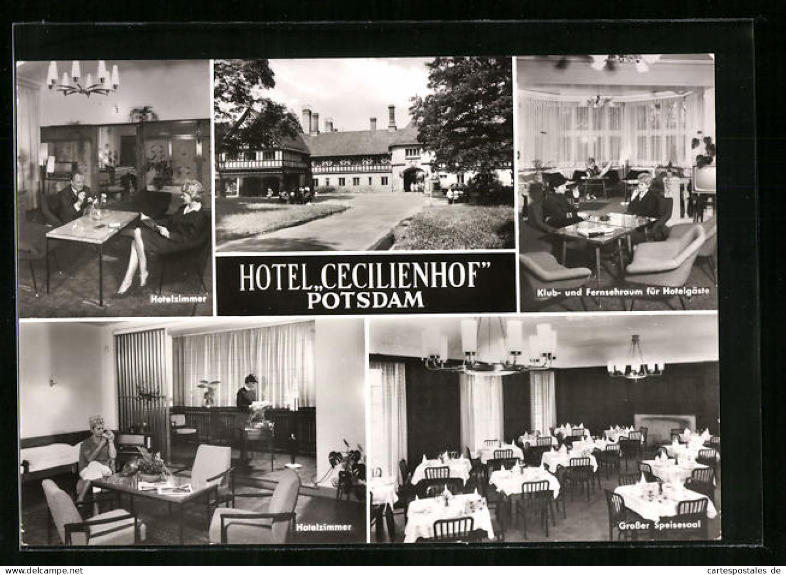 AK Potsdam, Hotel Cecilienhof Mit Hotelzimmer Und Speisesaal  - Potsdam