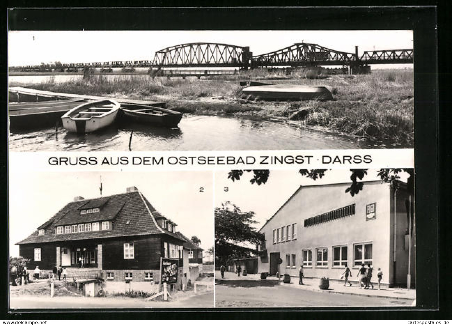 AK Zingst, Meinigenbrücke, Kurhaus, FDGB-Erholungsheim  - Zingst