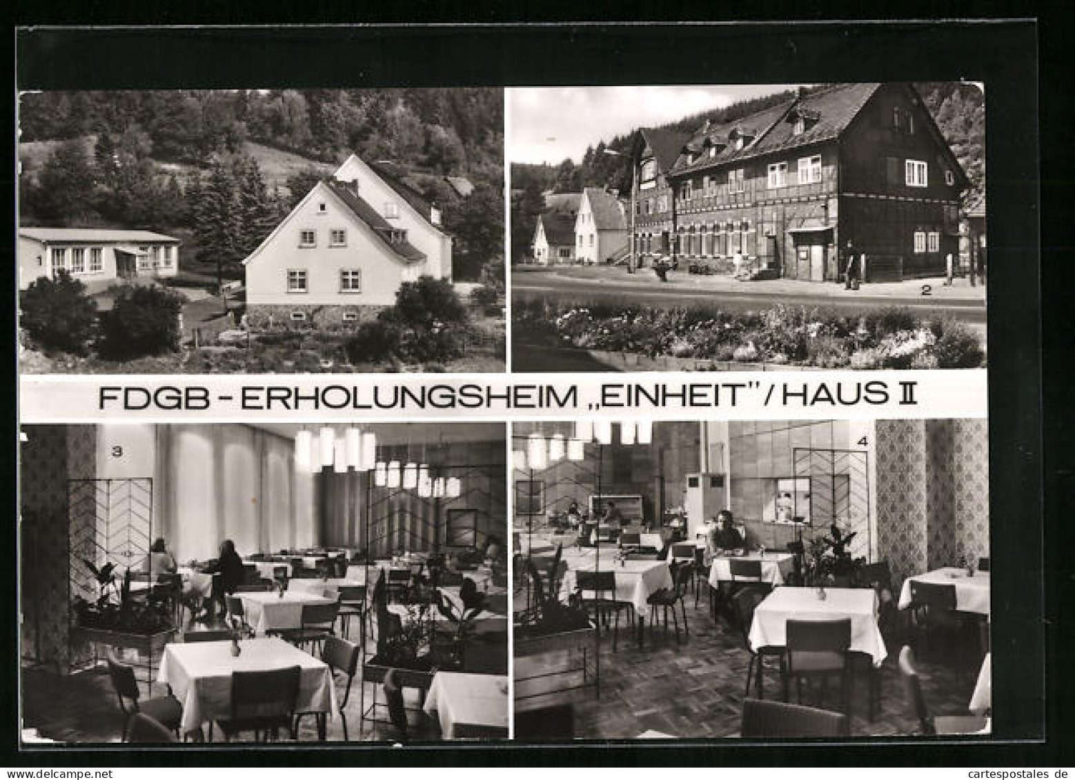 AK Hirschbach /Suhl, FDGB-Erholungsheim Einheit, Haus II Mit Speisesaal  - Suhl