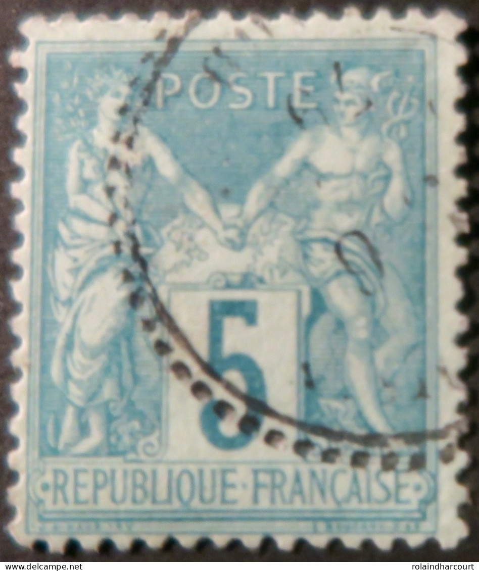 R1311/3053 - FRANCE - SAGE TYPE II N°75 Avec CàD Perlé - 1876-1898 Sage (Tipo II)