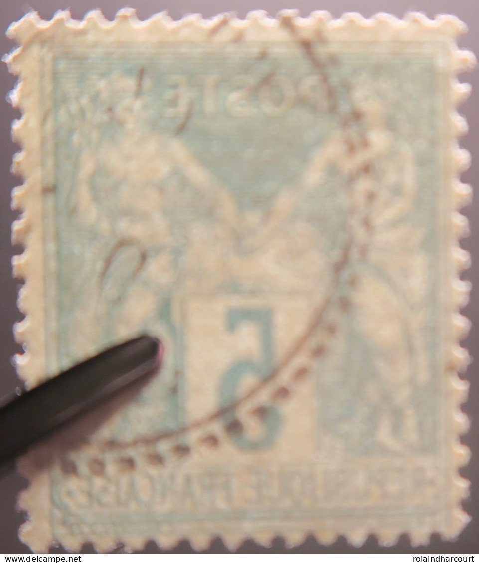 R1311/3053 - FRANCE - SAGE TYPE II N°75 Avec CàD Perlé - 1876-1898 Sage (Type II)